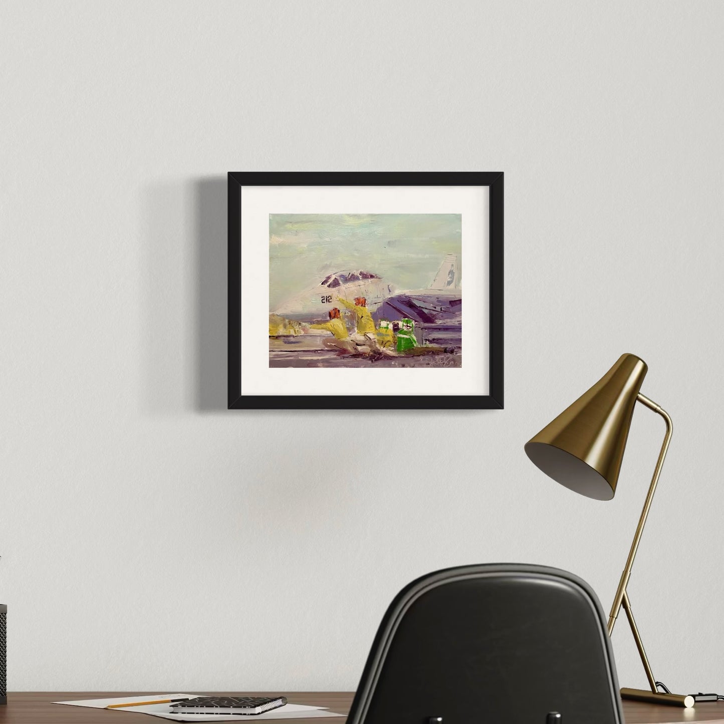 F-14 Tomcat Launch Authority Painting Print
