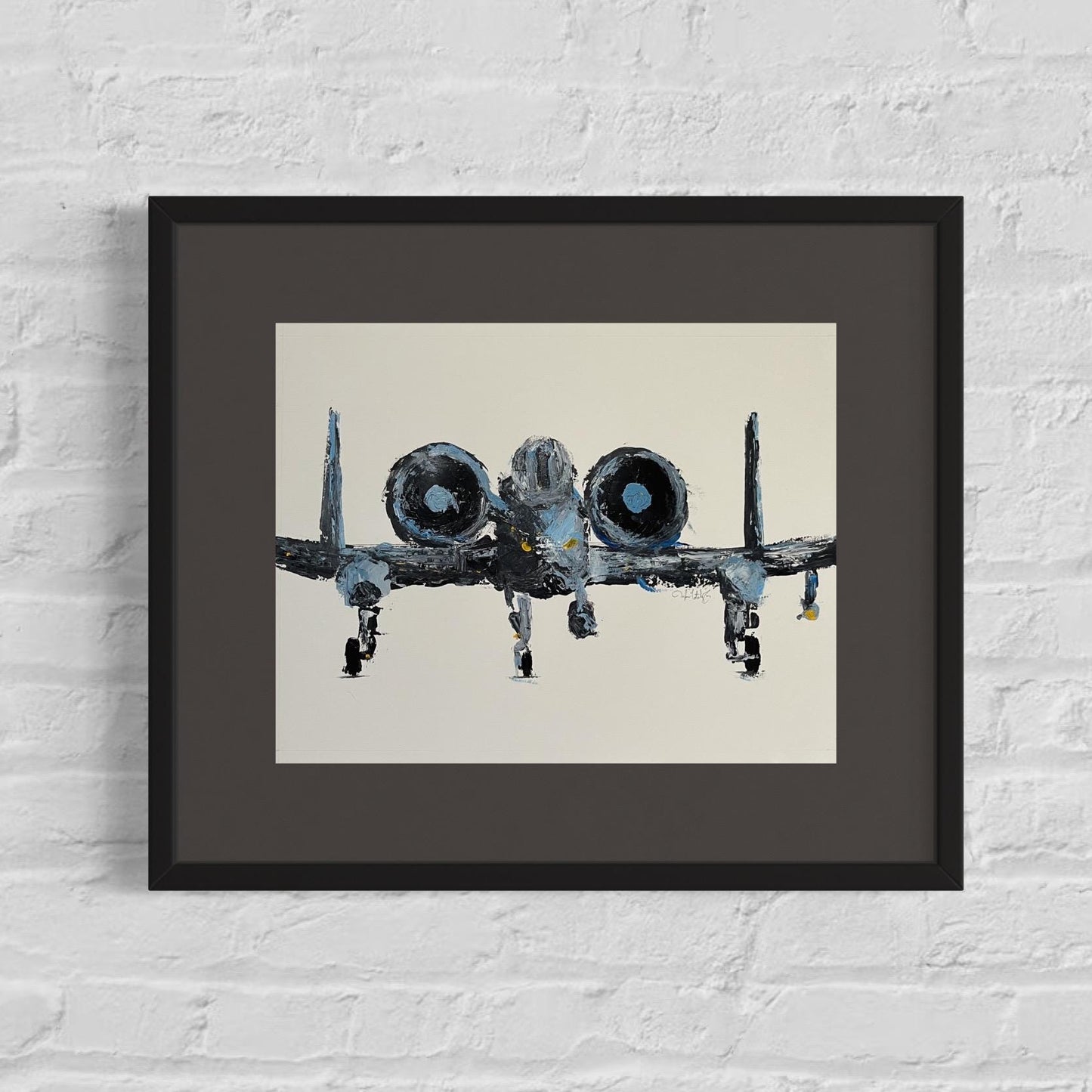 A-10 “Black Mamba” Original Abstract Acrylic Painting 1