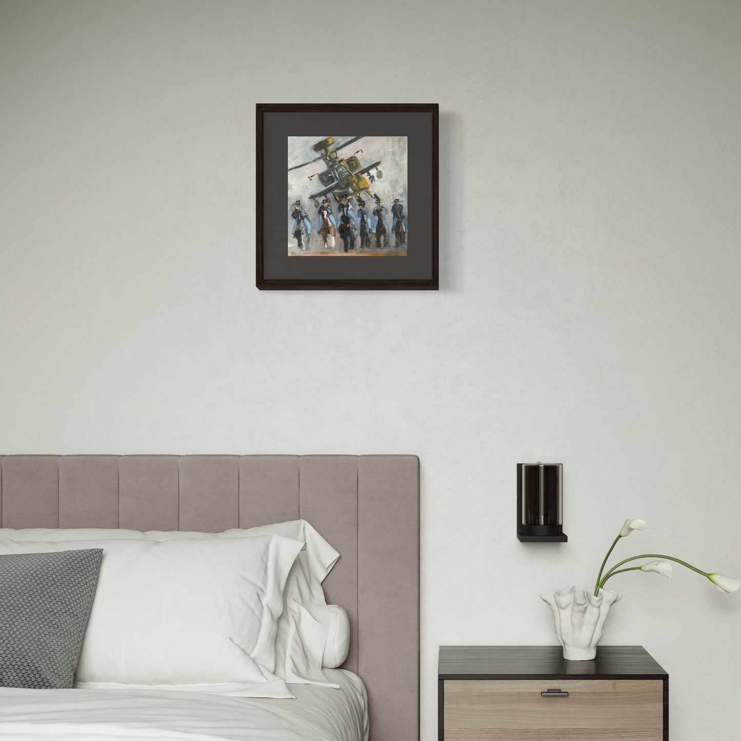 AH-64 Apache Fort Hood Painting Print Mockup 1