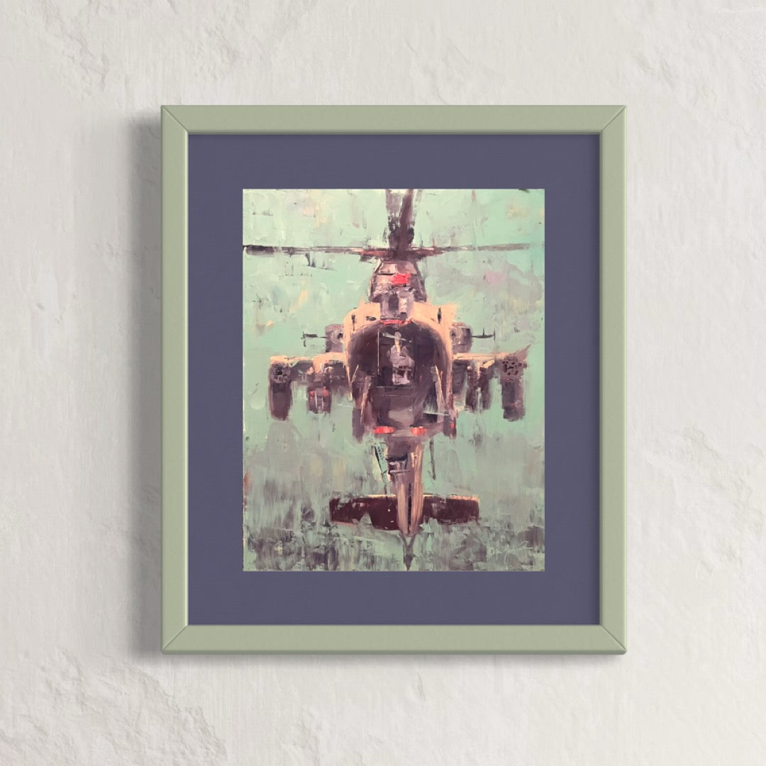 AH-64 Apache Hellfire Hello Print 1