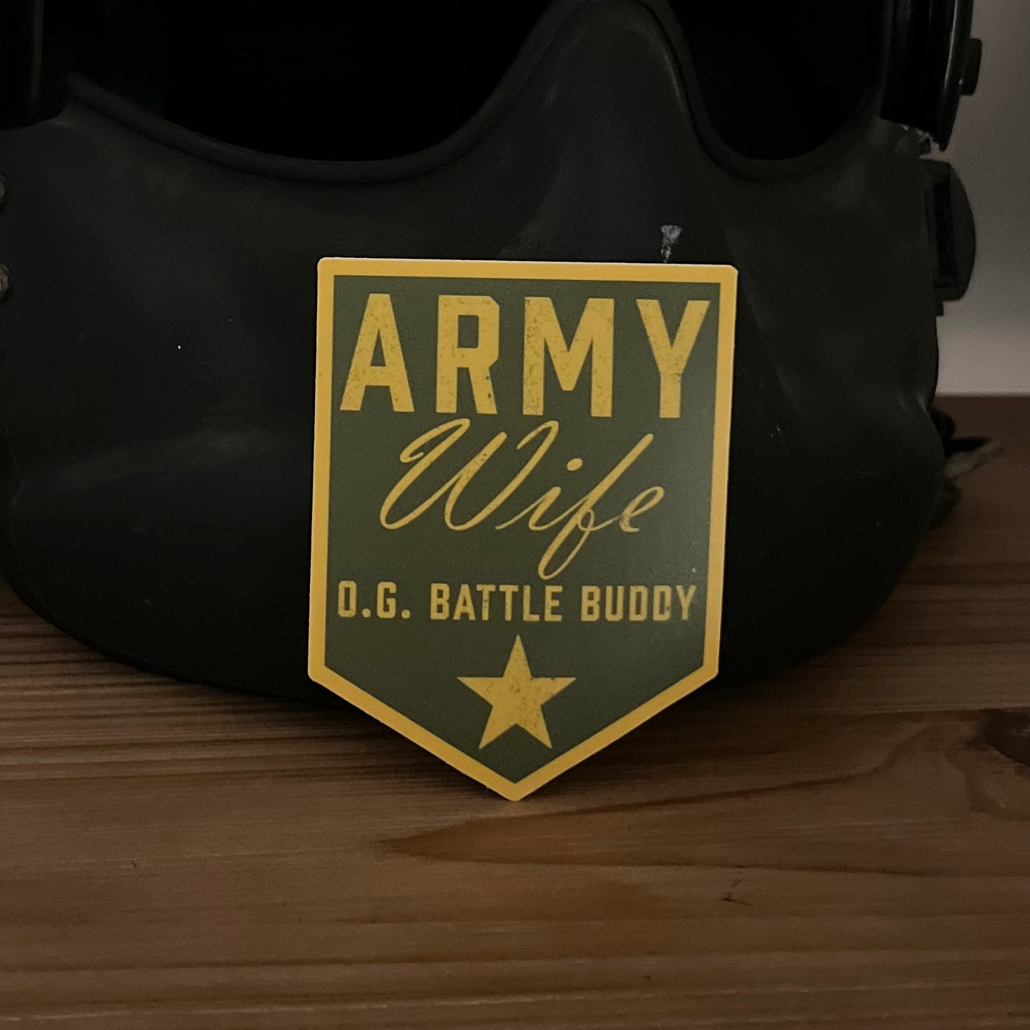 Army wife vinyl sticker