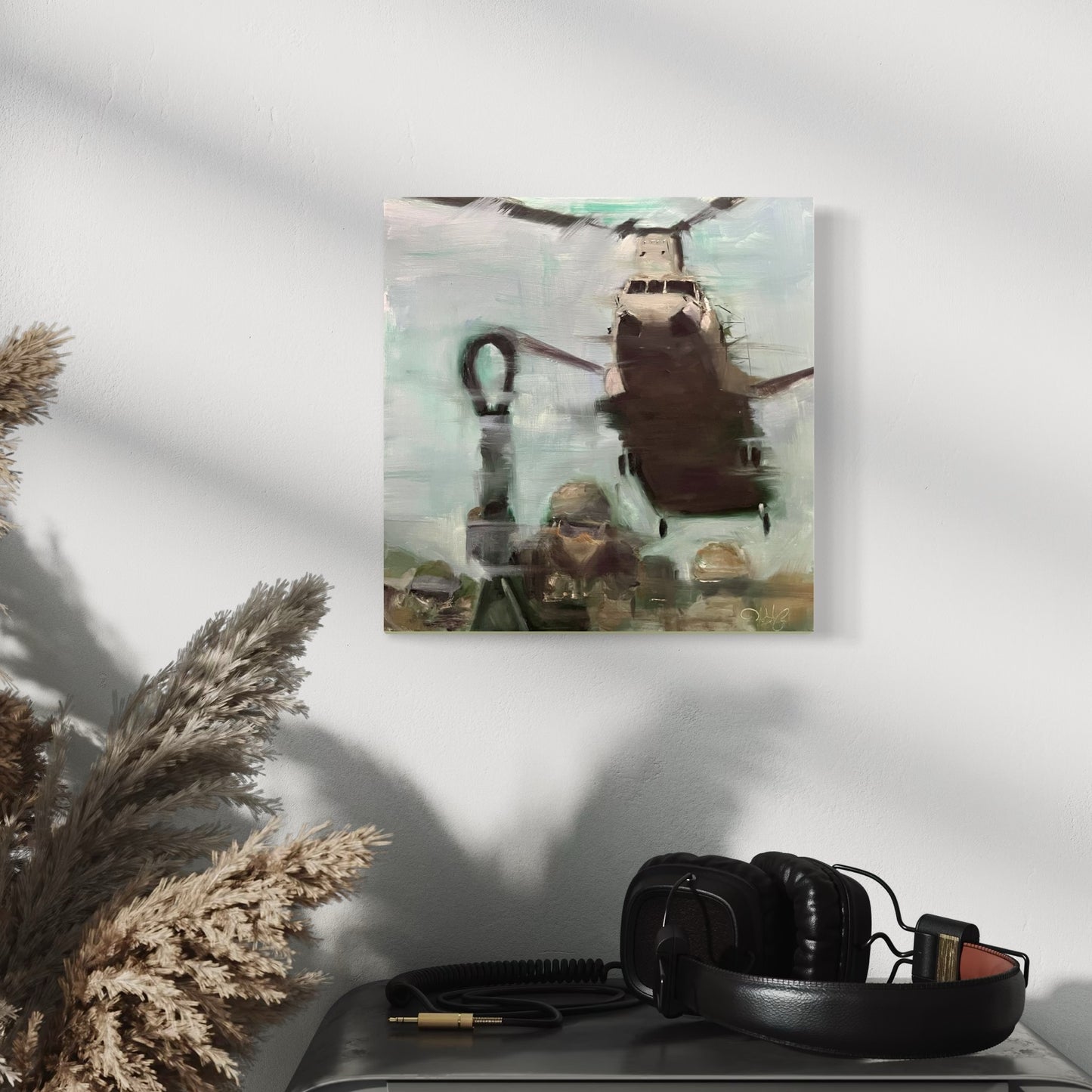 Big Windy CH-47 Chinook Original Oil Painting 5