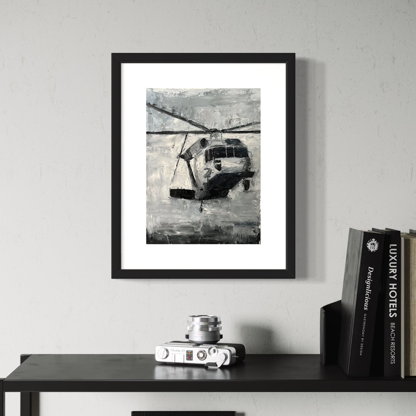 Black Hawk Helicopter Print – Military Aviation Wall Art 1