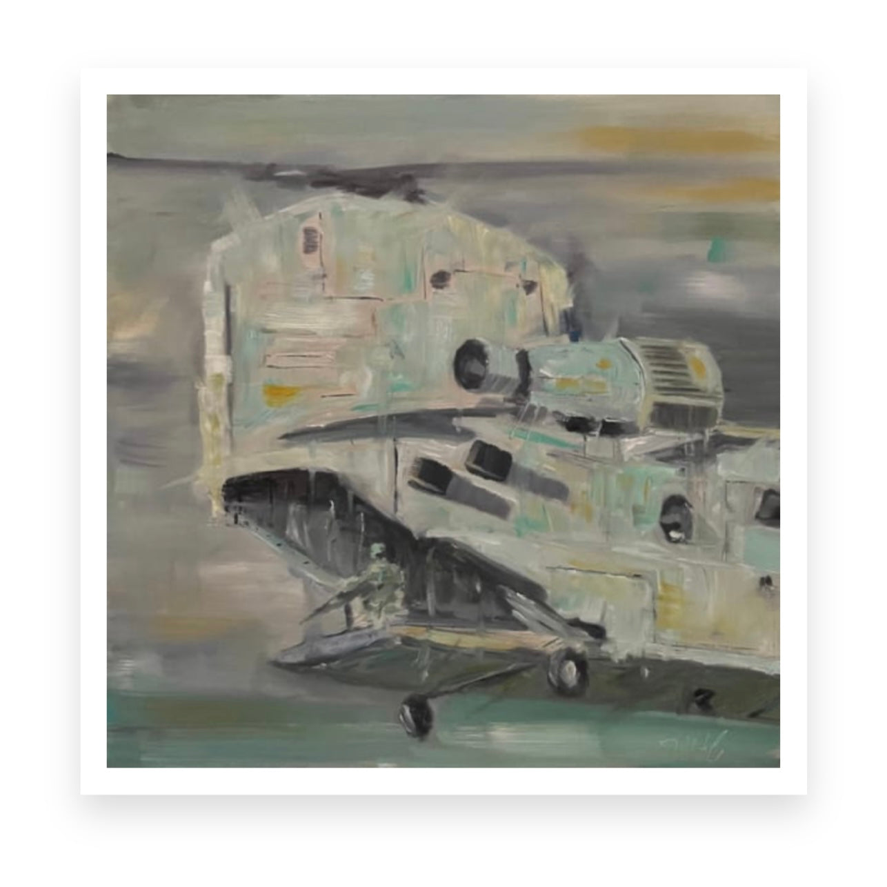 CH-47 Chinook Tail Gunner Painting