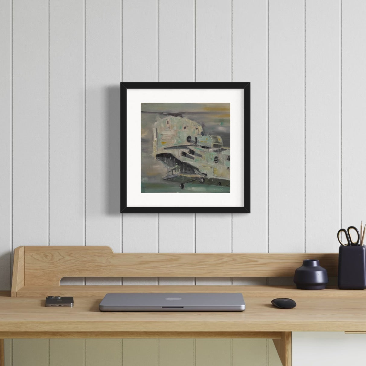 CH-47 Chinook Tail Gunner Painting Print 1