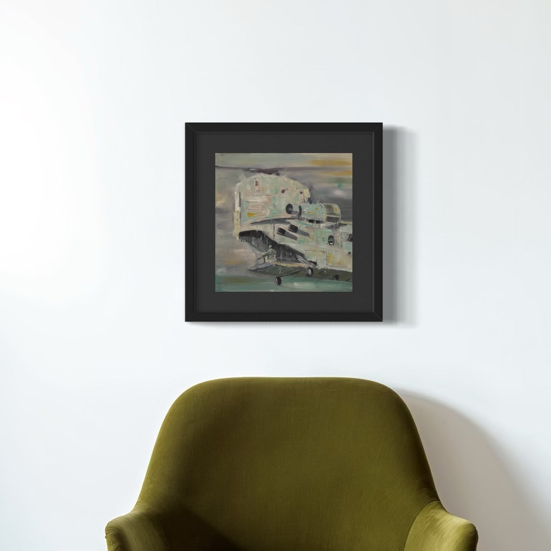CH-47 Chinook Tail Gunner Painting Print 2