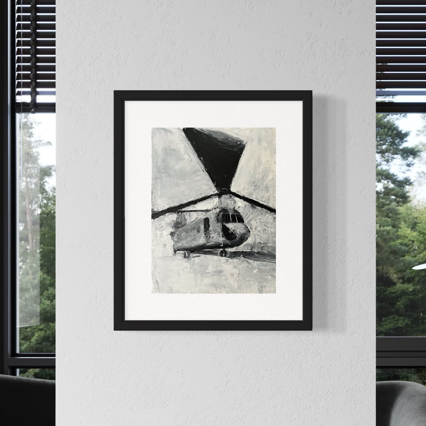 Chinook Helicopter Print – Military Aviation Wall Art 2