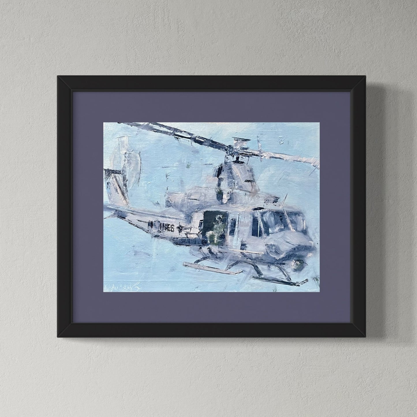 Venom Huey UH-1 Huey Artwork Print