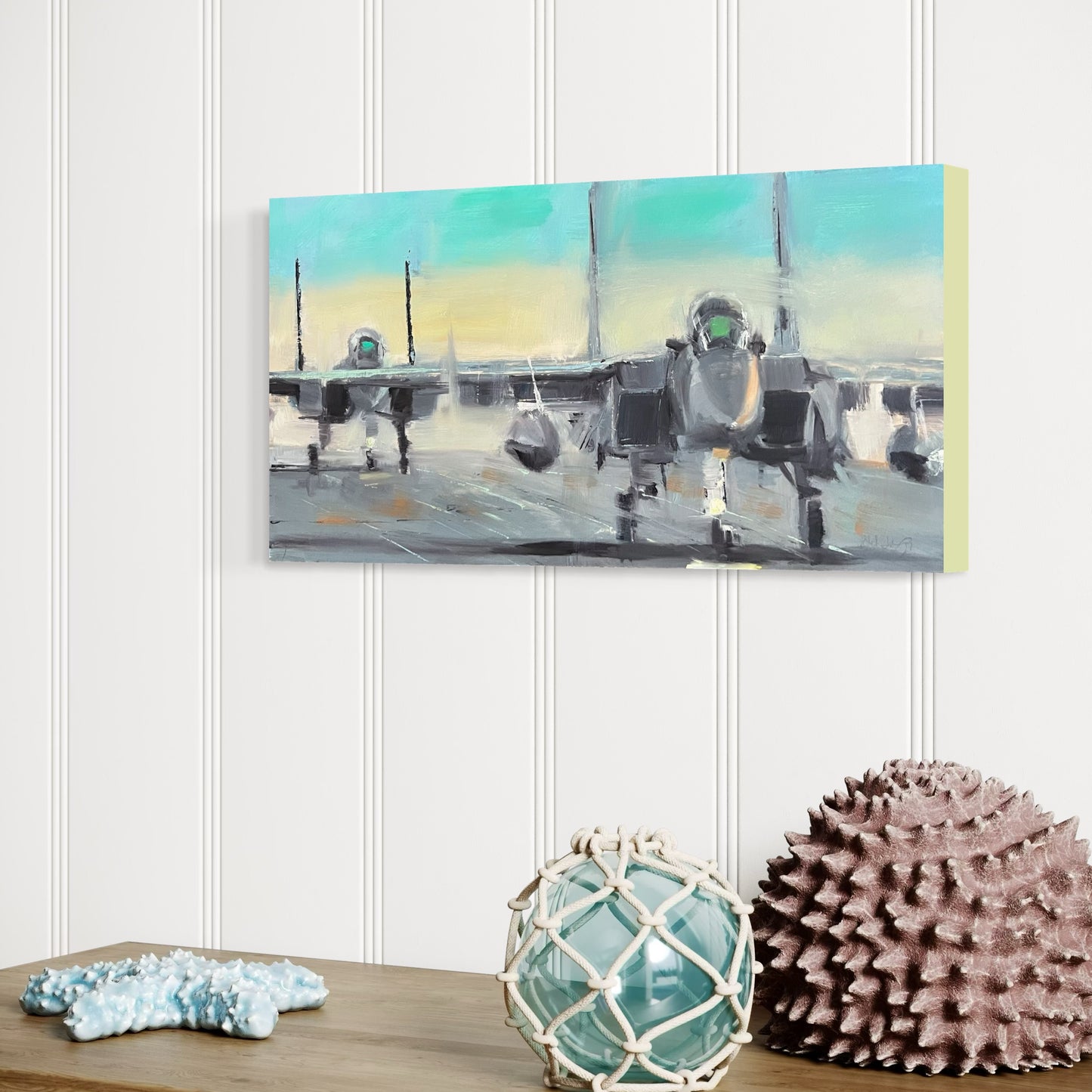 F-15 Eagle Double Trouble Original Oil Painting 4