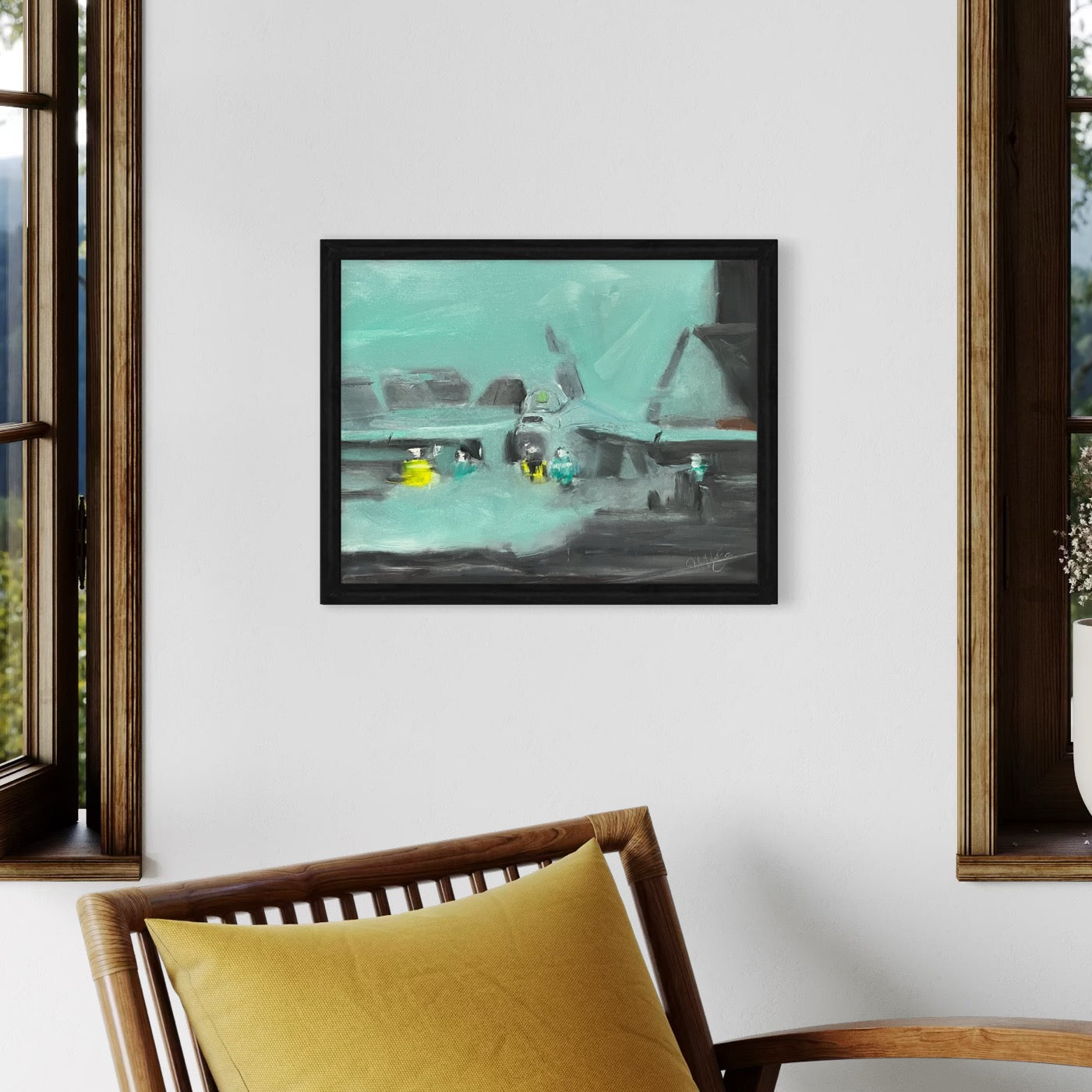 F-18 Hornet Aircraft Carrier Painting 4
