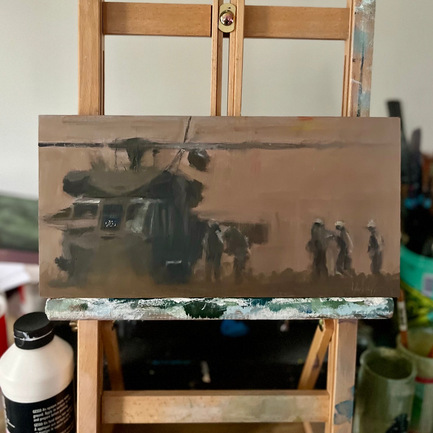 Flag on the Dash UH-60 Black Hawk Painting 1