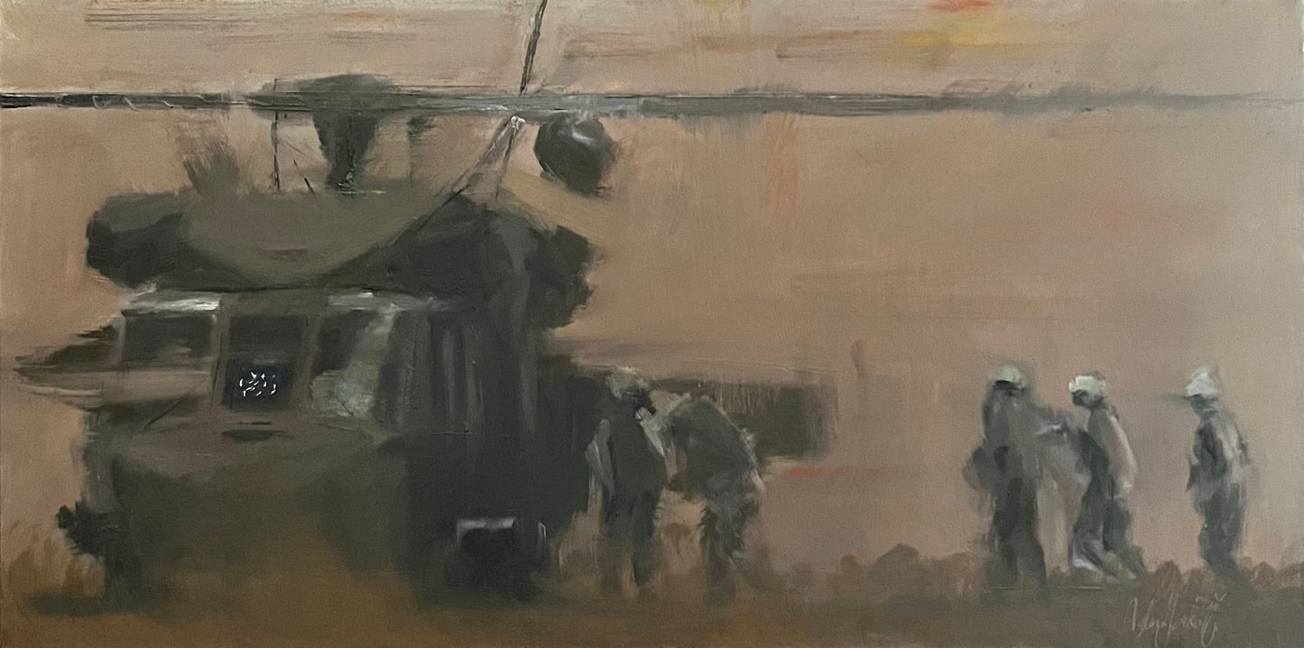 Flag on the Dash UH-60 Black Hawk Painting 3