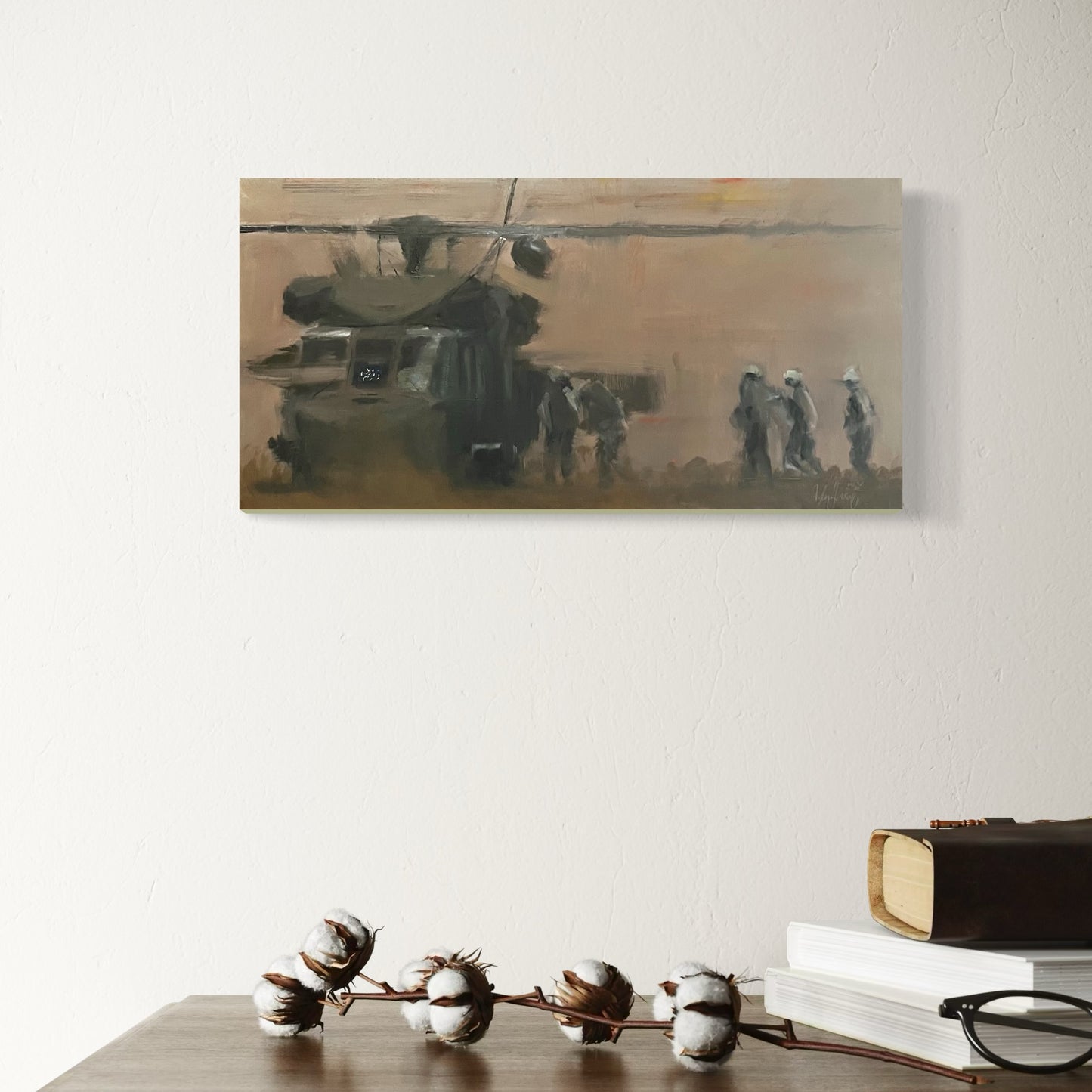 Flag on the Dash UH-60 Black Hawk Painting 2