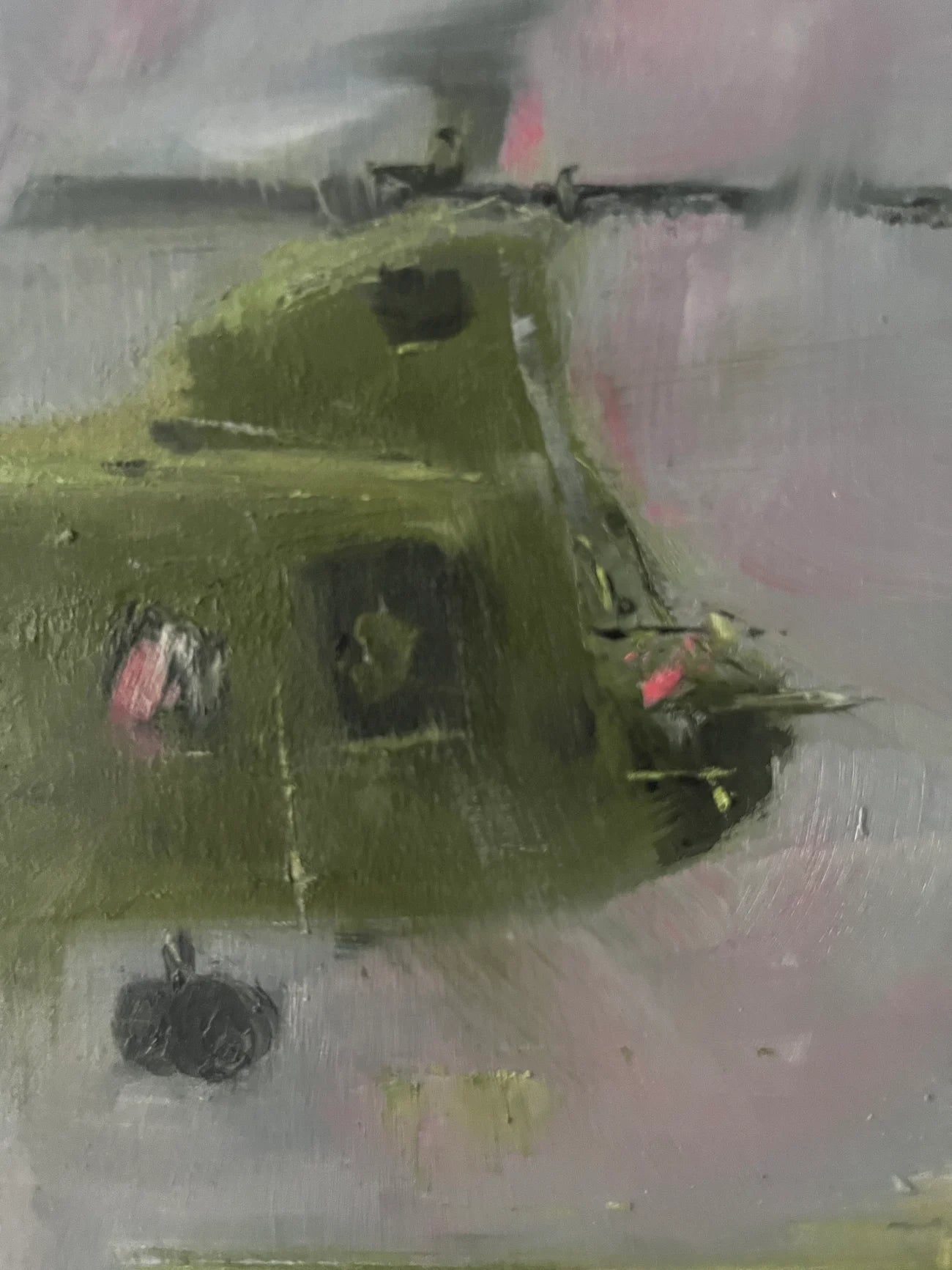 Heavy Lift CH-47 Original Oil Painting