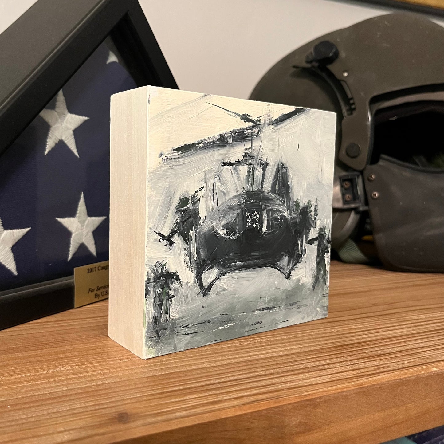 First In – Vietnam Air Assault Huey Painting