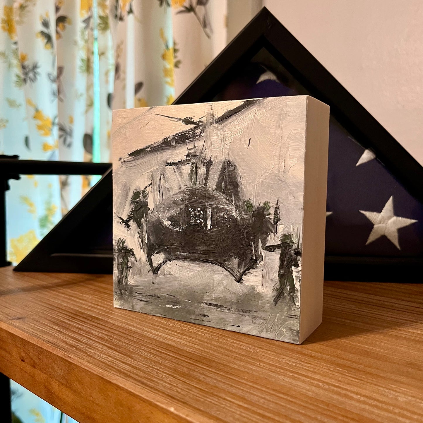 First In – Vietnam Air Assault Huey Painting