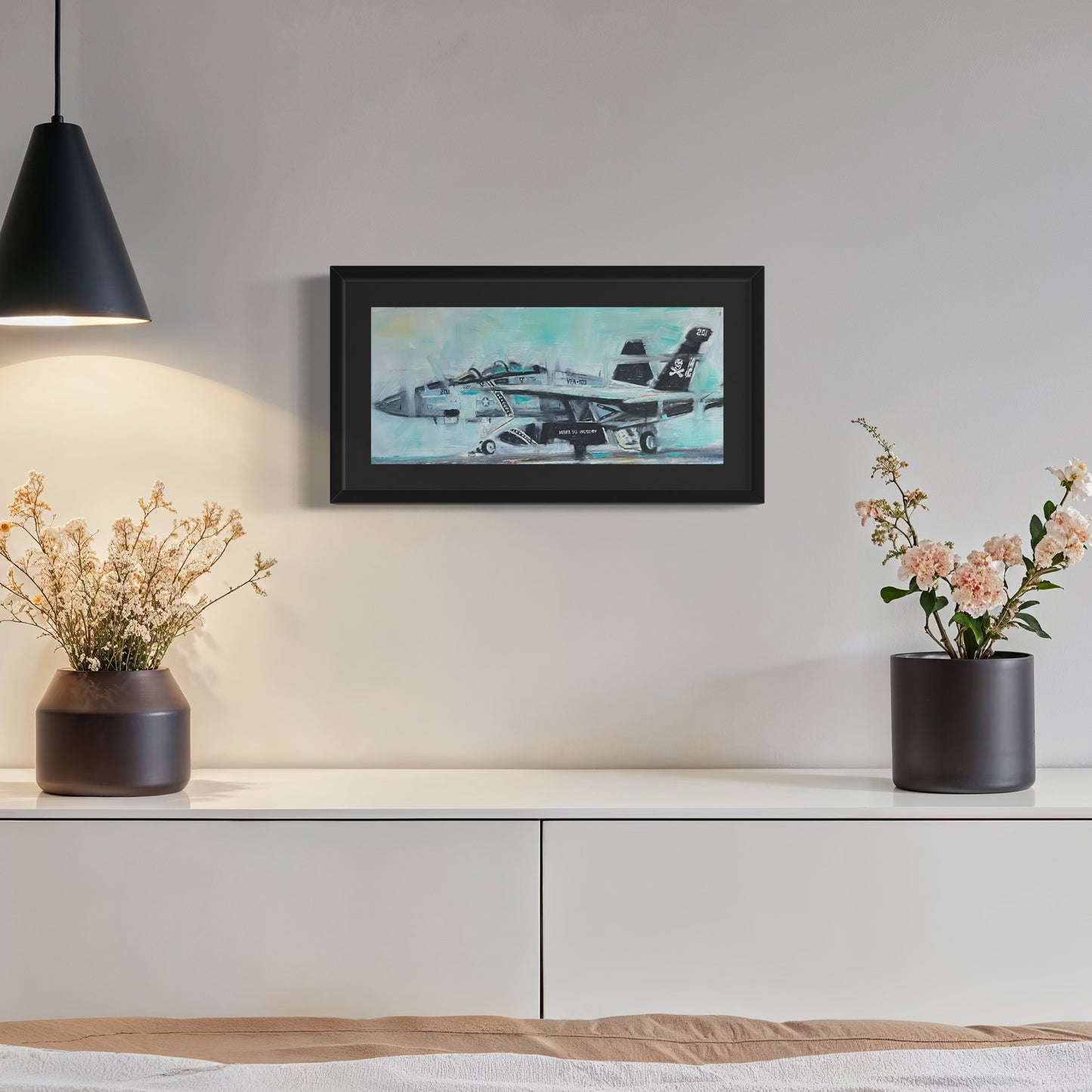 Jolly Roger F-18 Original Oil Painting Print 3