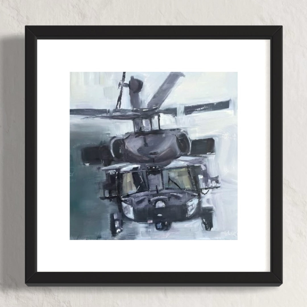 NSDQ – MH-60 Black Hawk Aviation Art Print 1