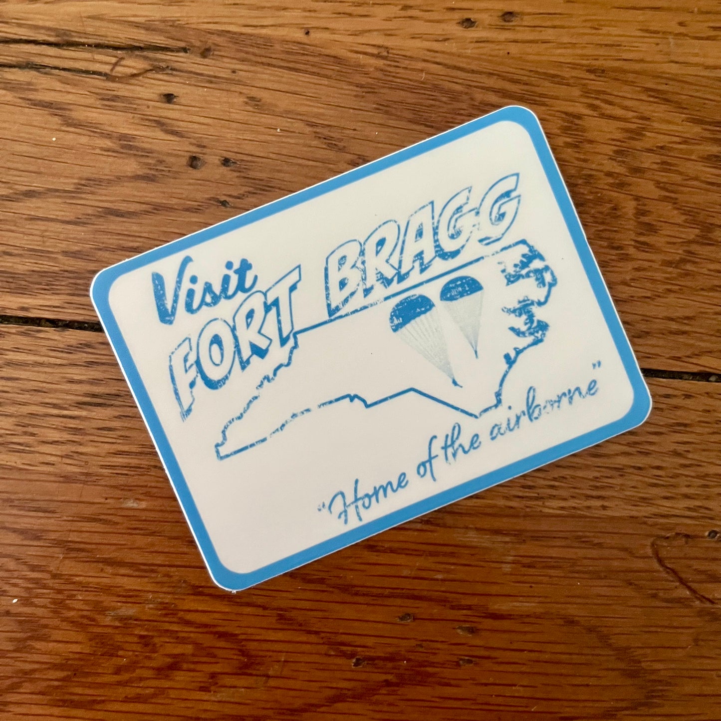 Vintage Style Fort Bragg Sticker 3