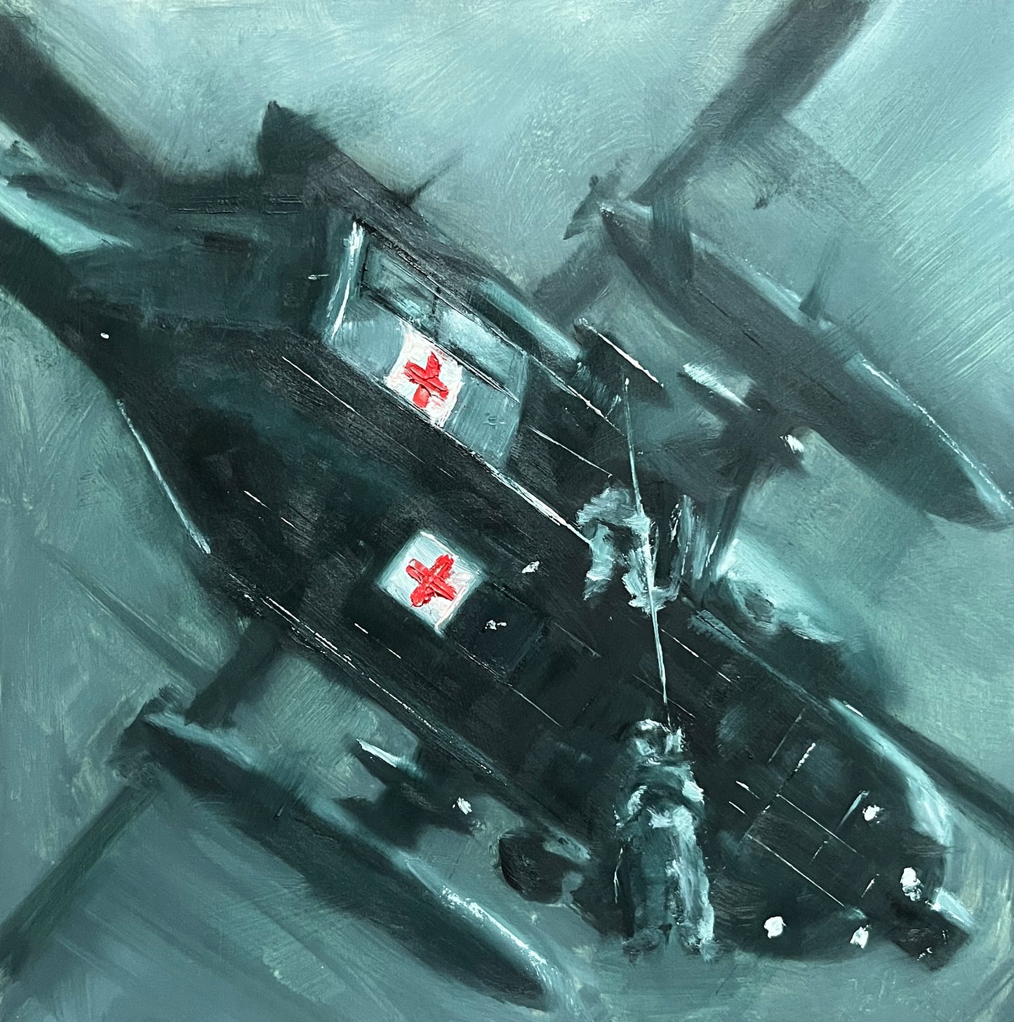 Rise to Safety – Army Medevac Hoist Rescue Dustoff Artwork