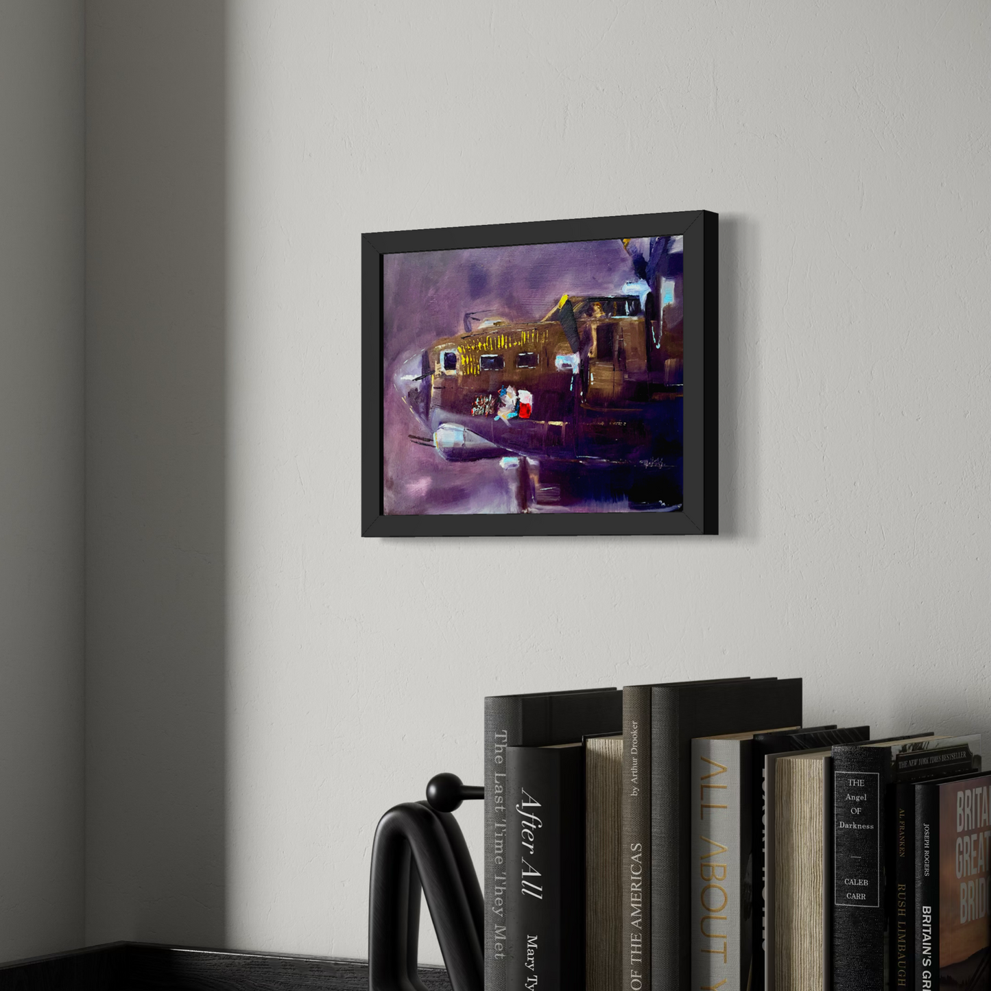 B-17 Flying Fortress Bomber Oil Painting – Original WWII Aviation Art on Canvas