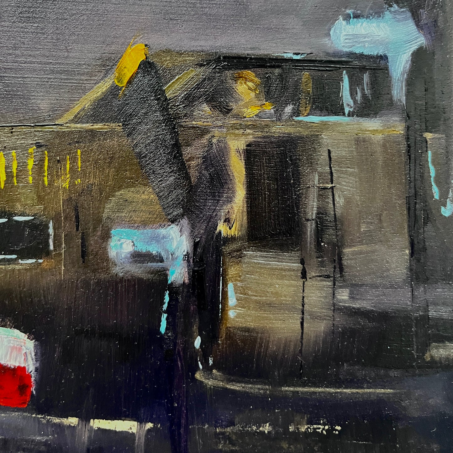 B-17 Flying Fortress Bomber Oil Painting – Original WWII Aviation Art on Canvas