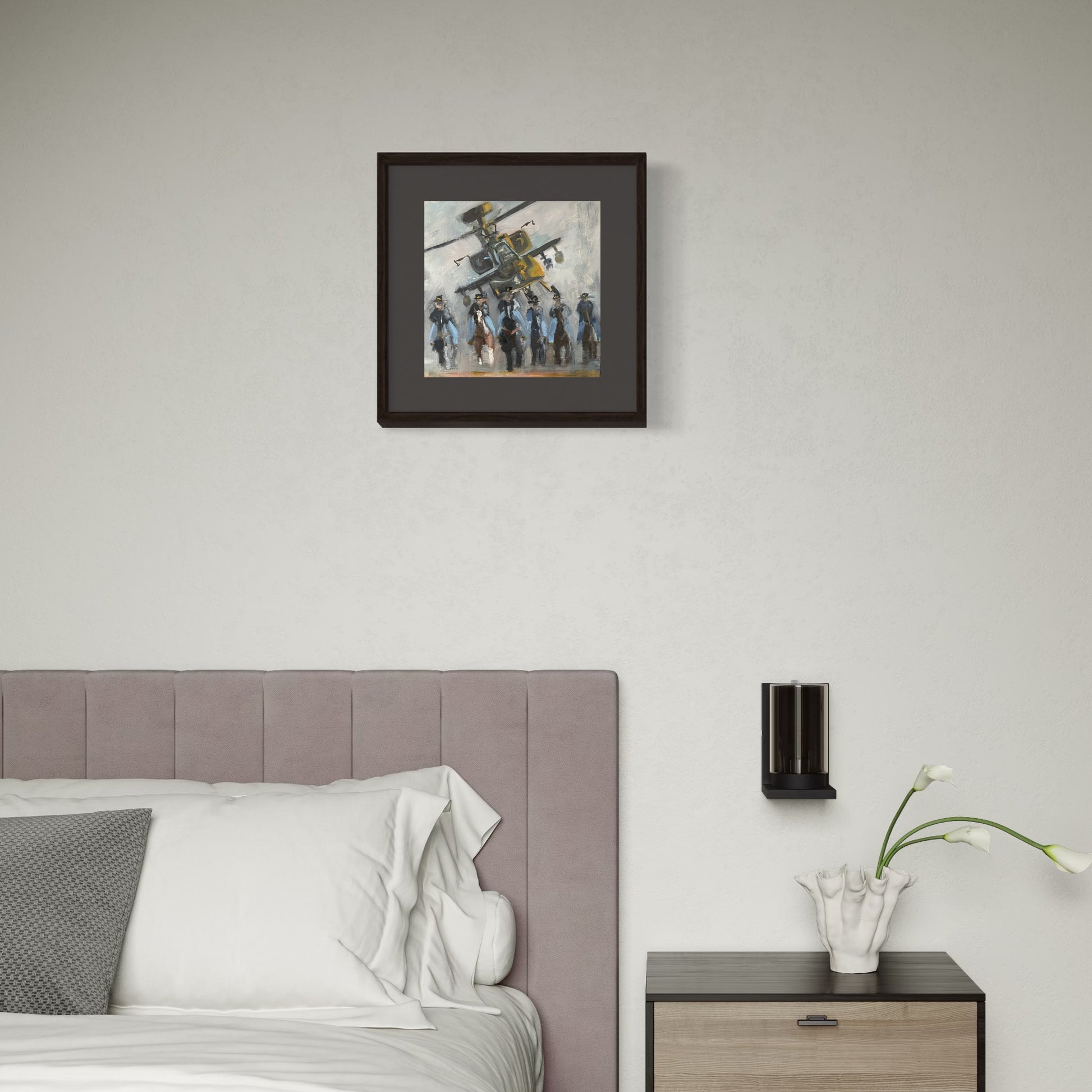 AH-64 Apache Fort Hood Painting Print Mockup 1