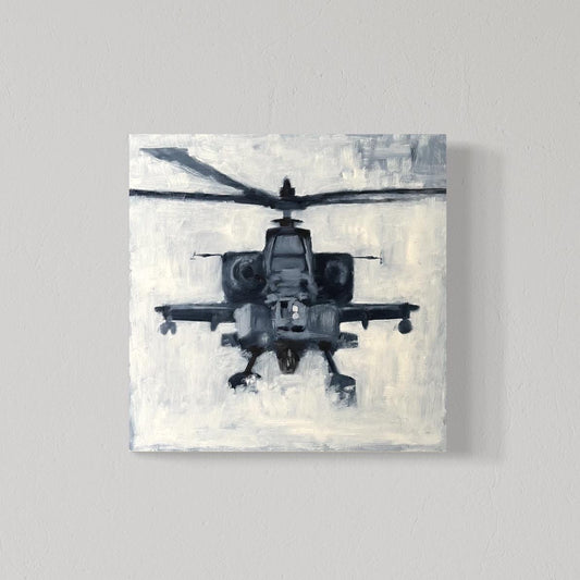 AH-64 “Snow Apache” Original Oil Painting 1