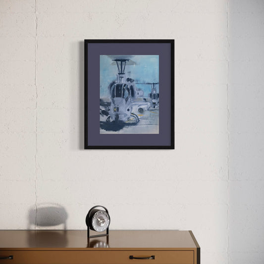 Ah-1 cobra oil painting mockup