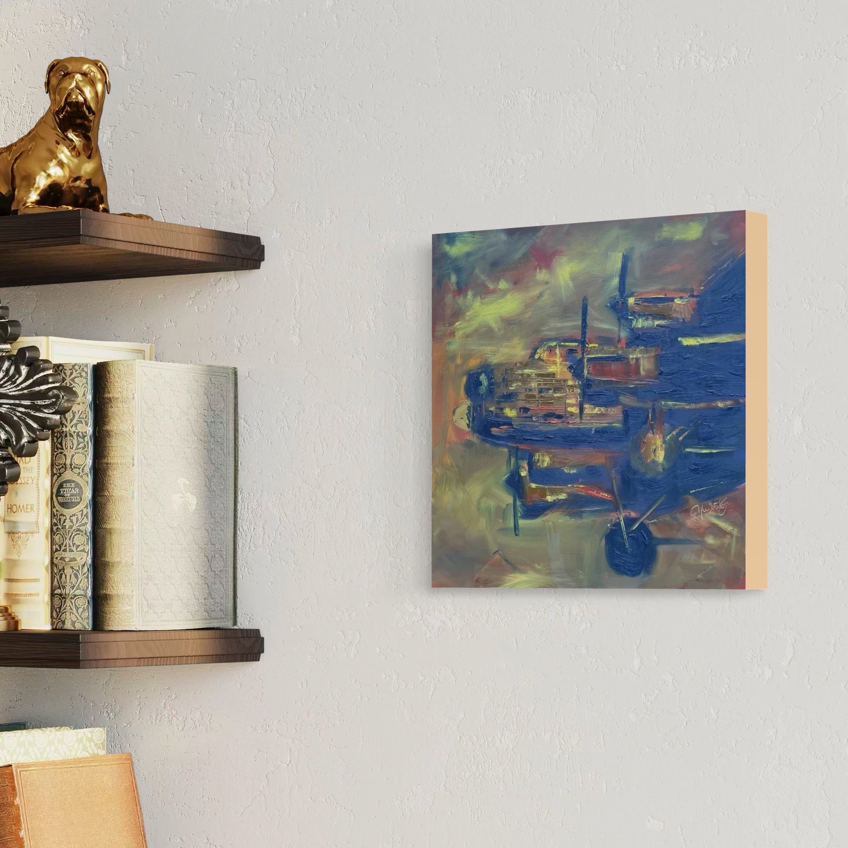Avro Lancaster oil painting mockup 1