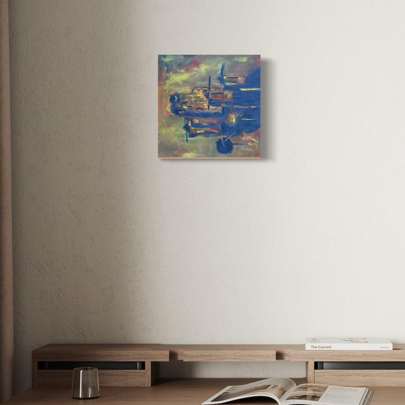 Avro Lancaster oil painting mockup 2