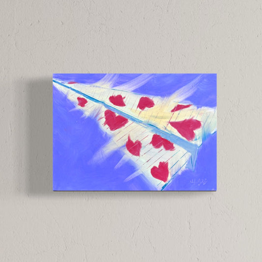 Flight of the Heart Paper Airplane Wall Art