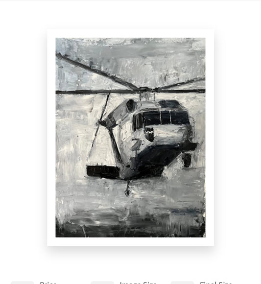Black Hawk Helicopter Print – Military Aviation Wall Art 4