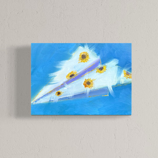 Where Sunflowers Bloom Paper Plane Art