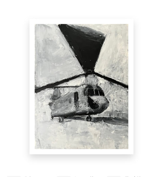 Chinook Helicopter Print – Military Aviation Wall Art
 1