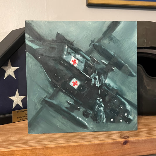 Rise to Safety – Army Medevac Hoist Rescue Dustoff Artwork