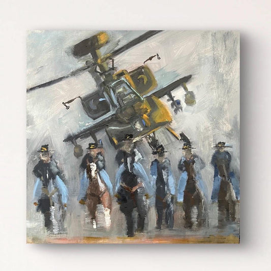Echoes of the Cavalry Fort Hood AH-64 Apache Painting 1