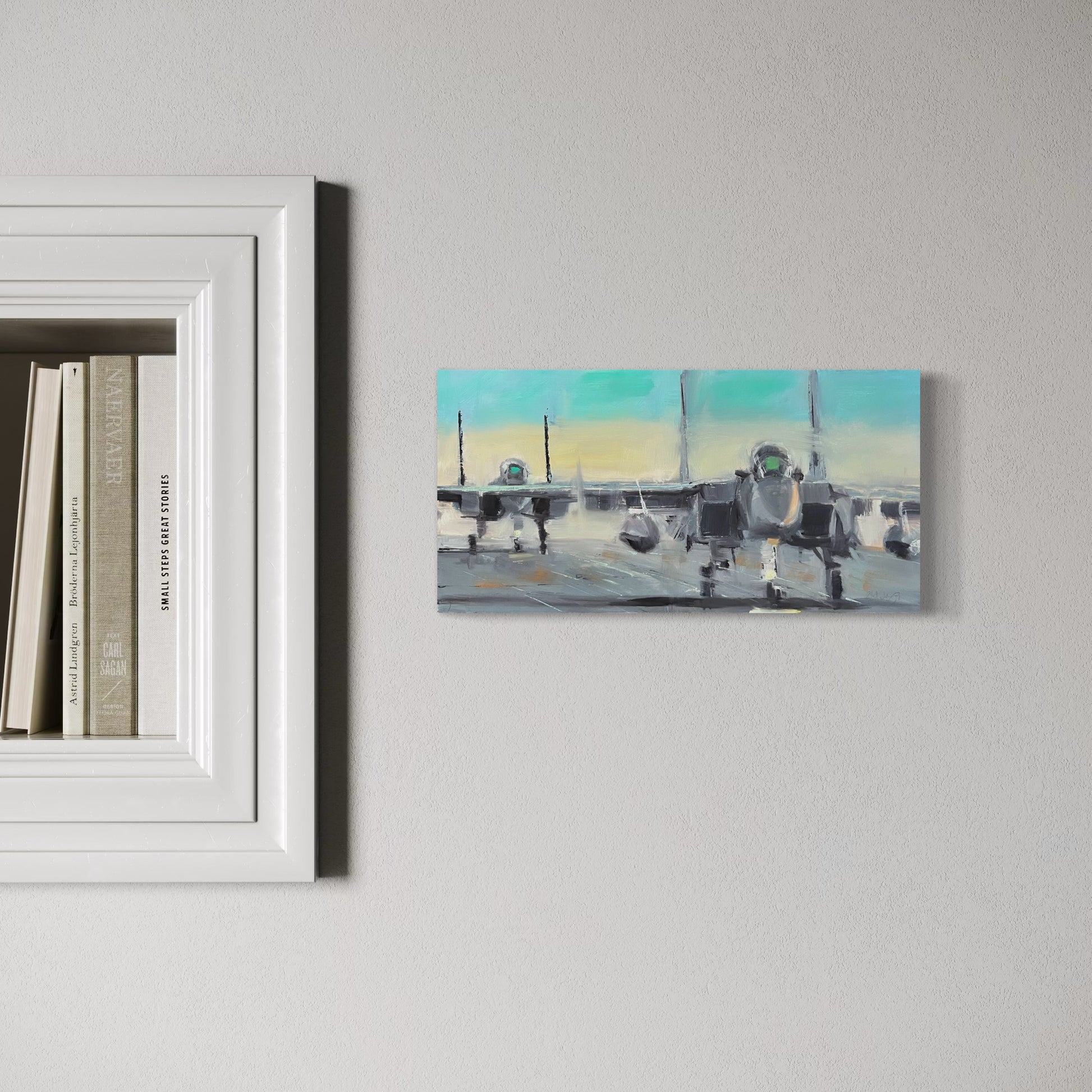 F-15 Eagle Double Trouble Original Oil Painting 3