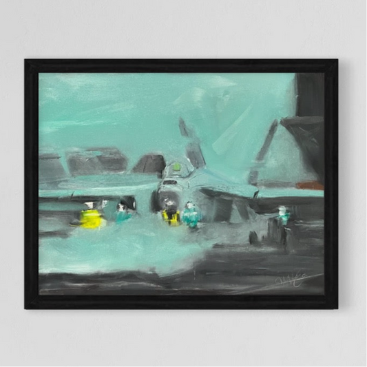 F-18 Hornet Aircraft Carrier Painting 1