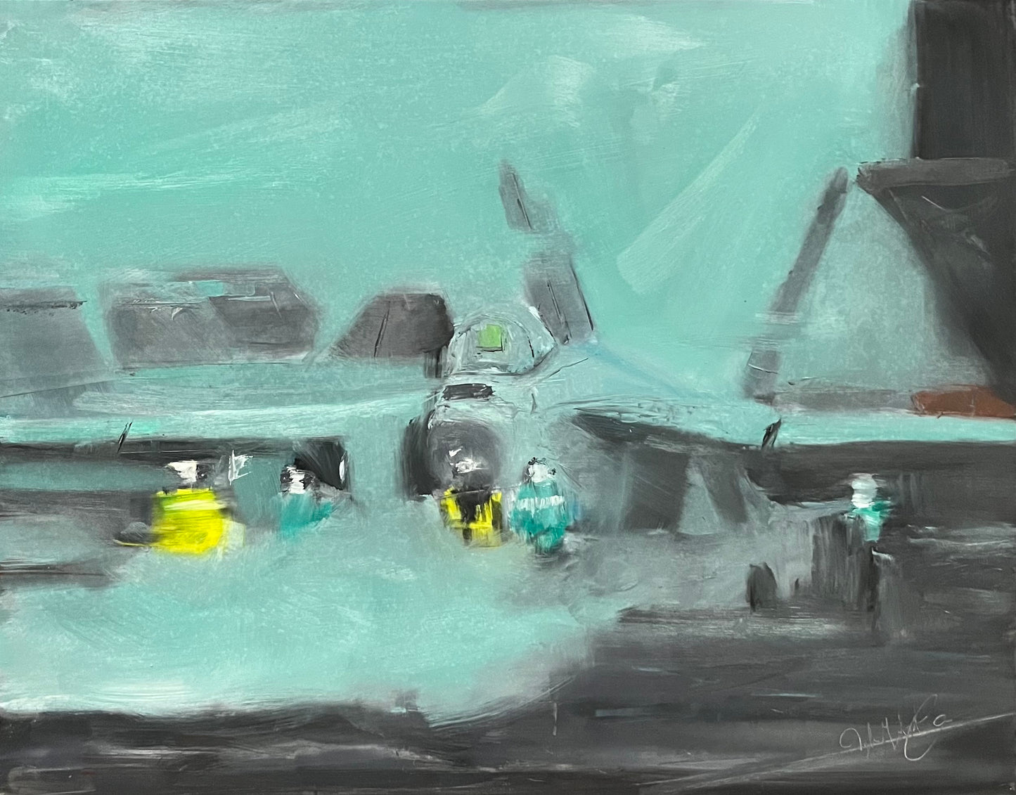 F-18 Hornet Aircraft Carrier Painting 6