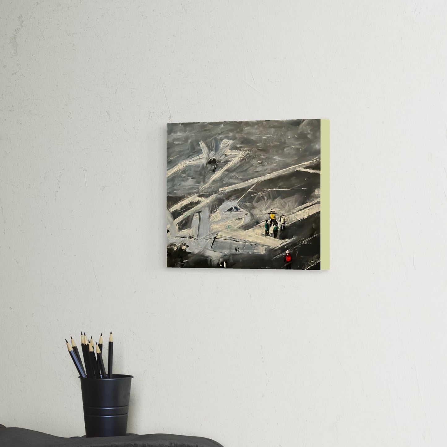 F-18 Hornet Dual Launch Original Oil Painting 3