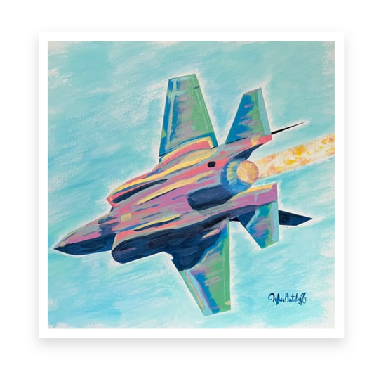 F-35 “Lightning Strike” Painting Print 3