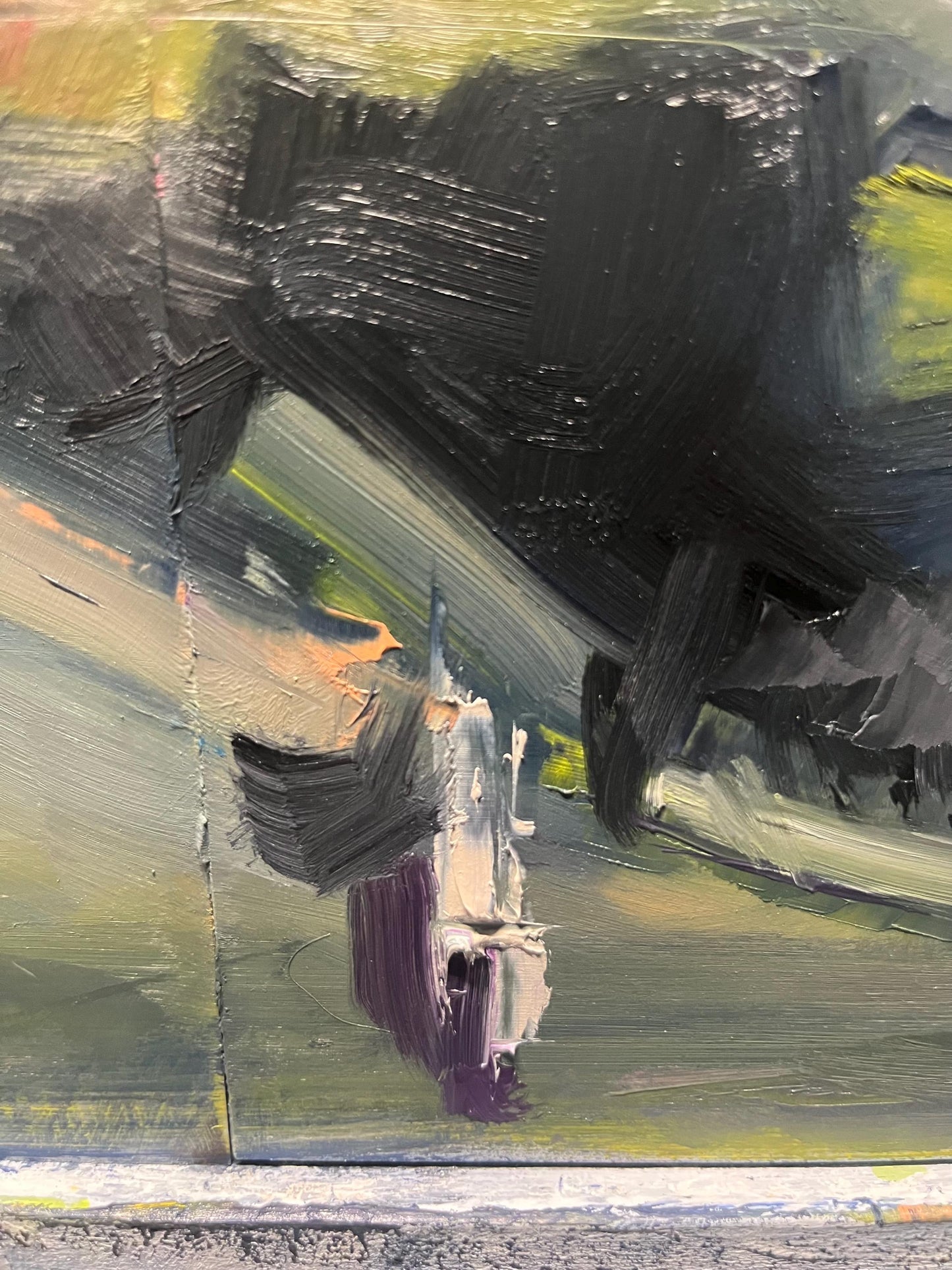 F-35 "Lightning at Dusk” Original Oil Painting 2