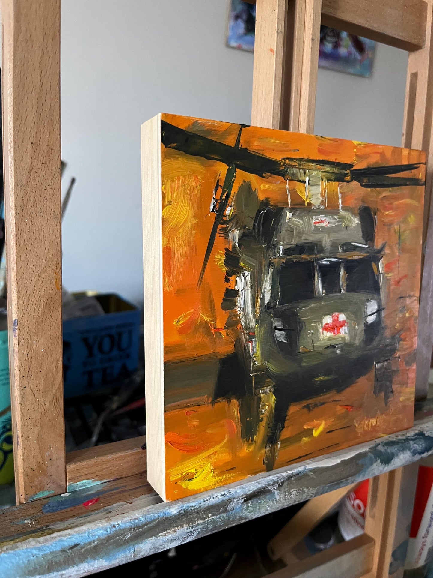 Fall Dustoff MEDEVAC Black Hawk Painting 3