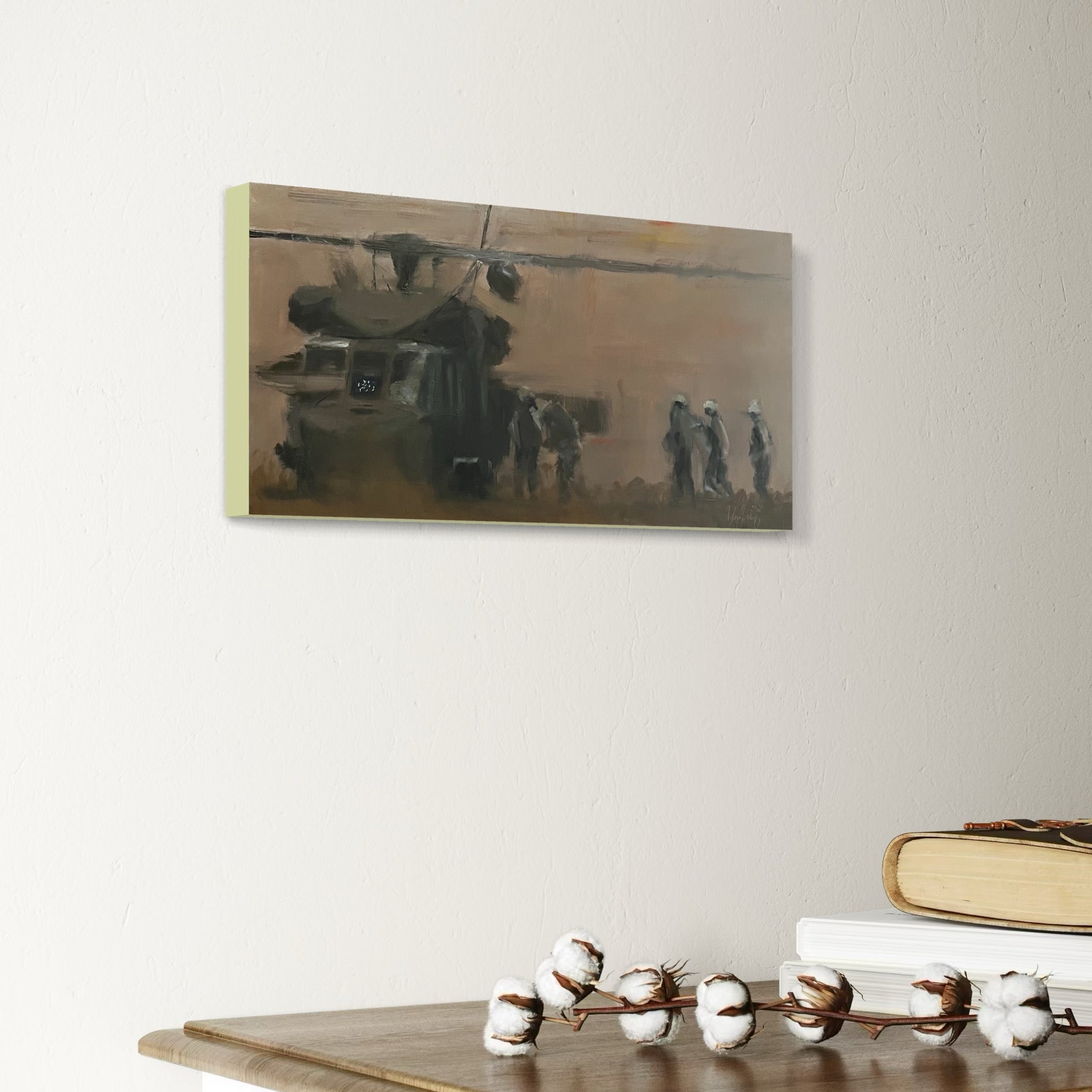 Flag on the Dash UH-60 Black Hawk Painting 4