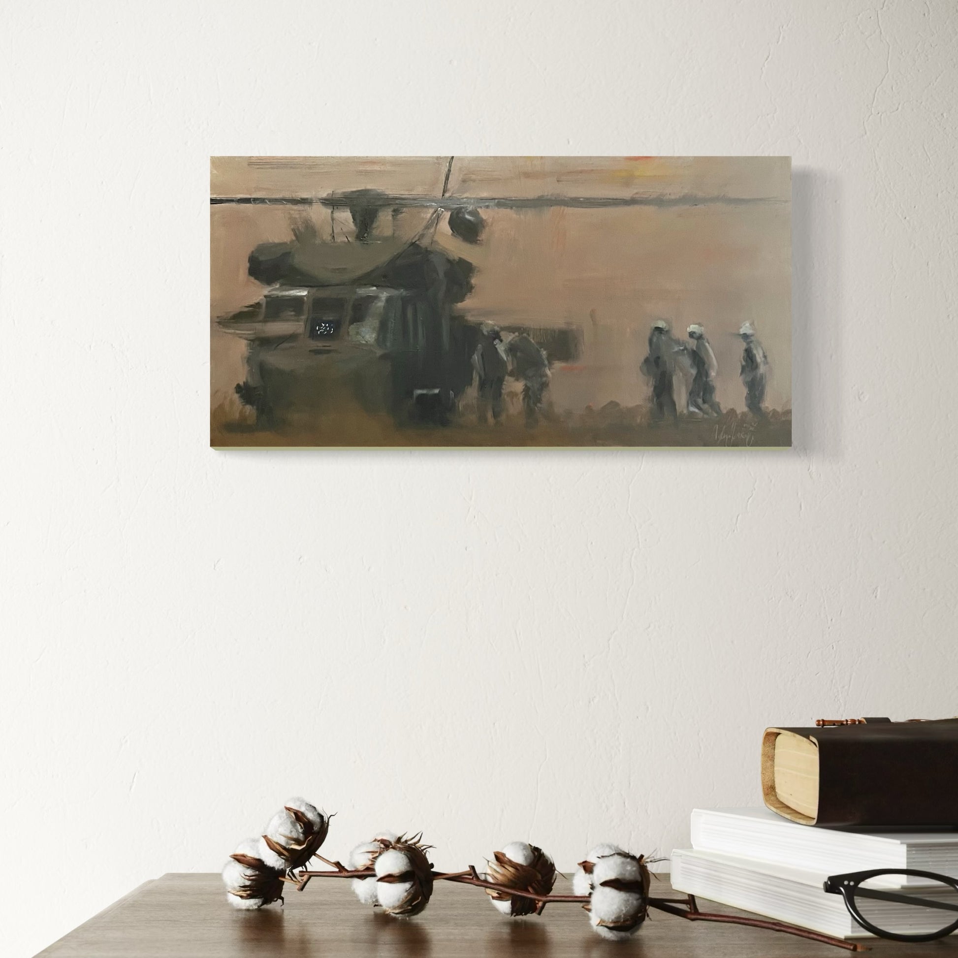 Flag on the Dash UH-60 Black Hawk Painting 2