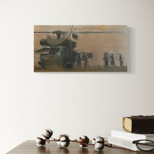 Flag on the Dash UH-60 Black Hawk Painting 2