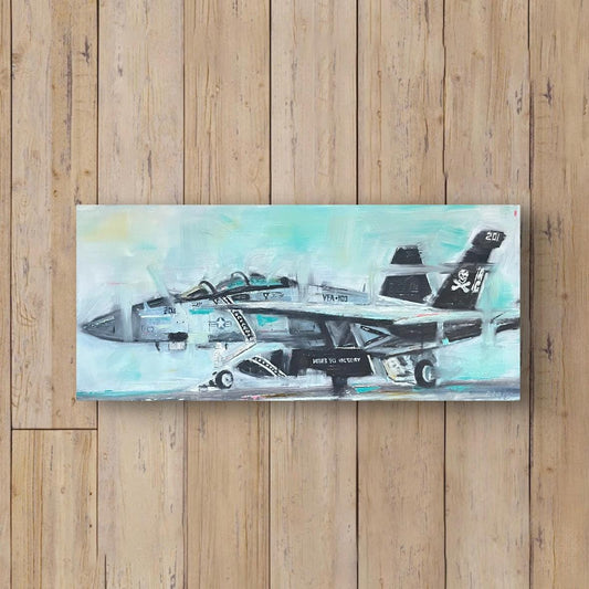 Jolly Roger F-18 Original Oil Painting 1