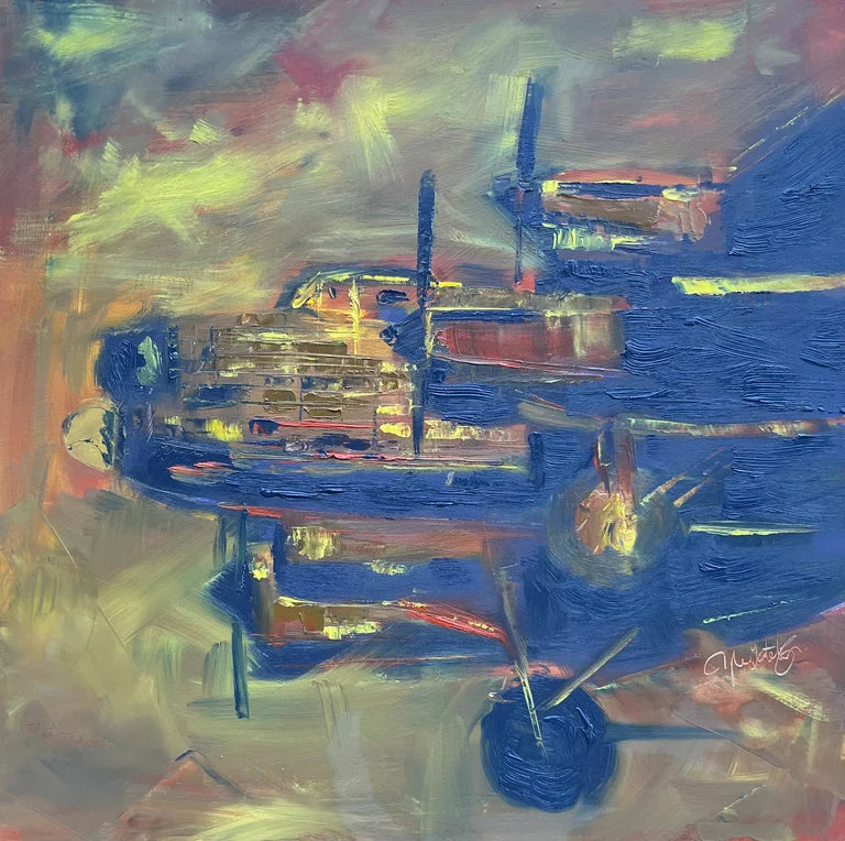 Lancaster Bomber “Ruhr Express” Original Oil Painting