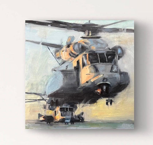Lifting Legacy CH-53 Original Oil Painting 1